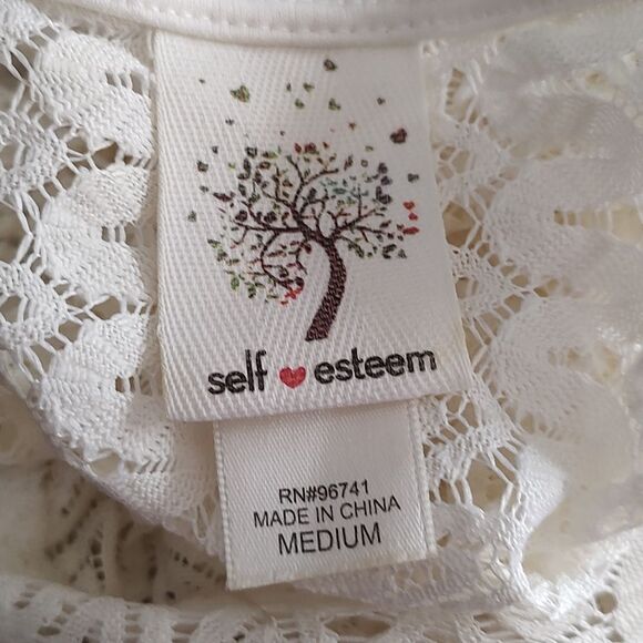 Self esteem ivory open front cardigan Sz M NWOT - Picture 5 of 5
